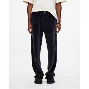 OAS Men's Nearly Black Velour Pants